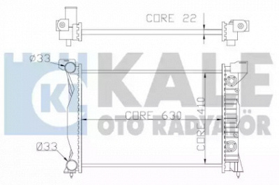 KALE OTO RADYATOR 352900 -  Радиатор, охлаждение двигателя